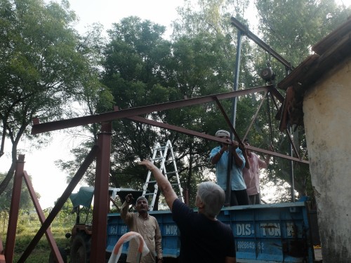 Positioning First Truss for Welding Oct 2024