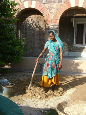 Sita Making Leepna Mixture