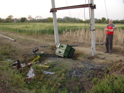 Transformer Trashed for Copper