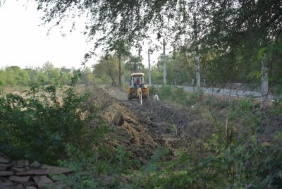 Trench for School Boundary Wall