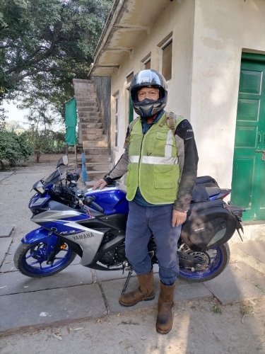 Vijay with His Yamaha R3 Feb 2026