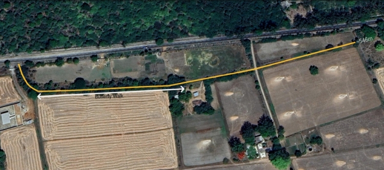Yellow Line Marks Minor Work Along Our Farm Apr 2025